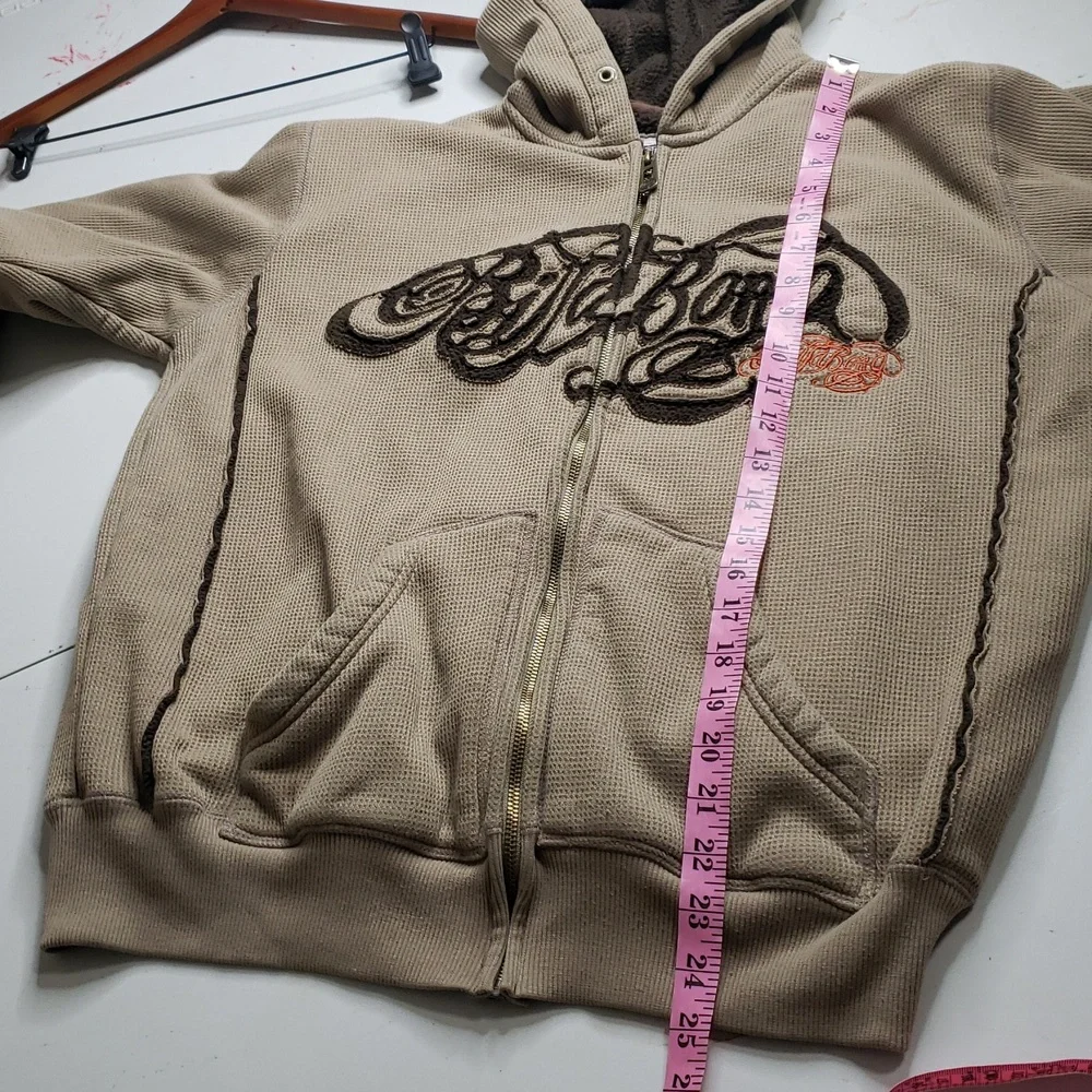 Vintage Billabong Mens Embroidered Logo Full Zip Hoodie Size M Preppy Y2K Fleece - Picture 16 of 16